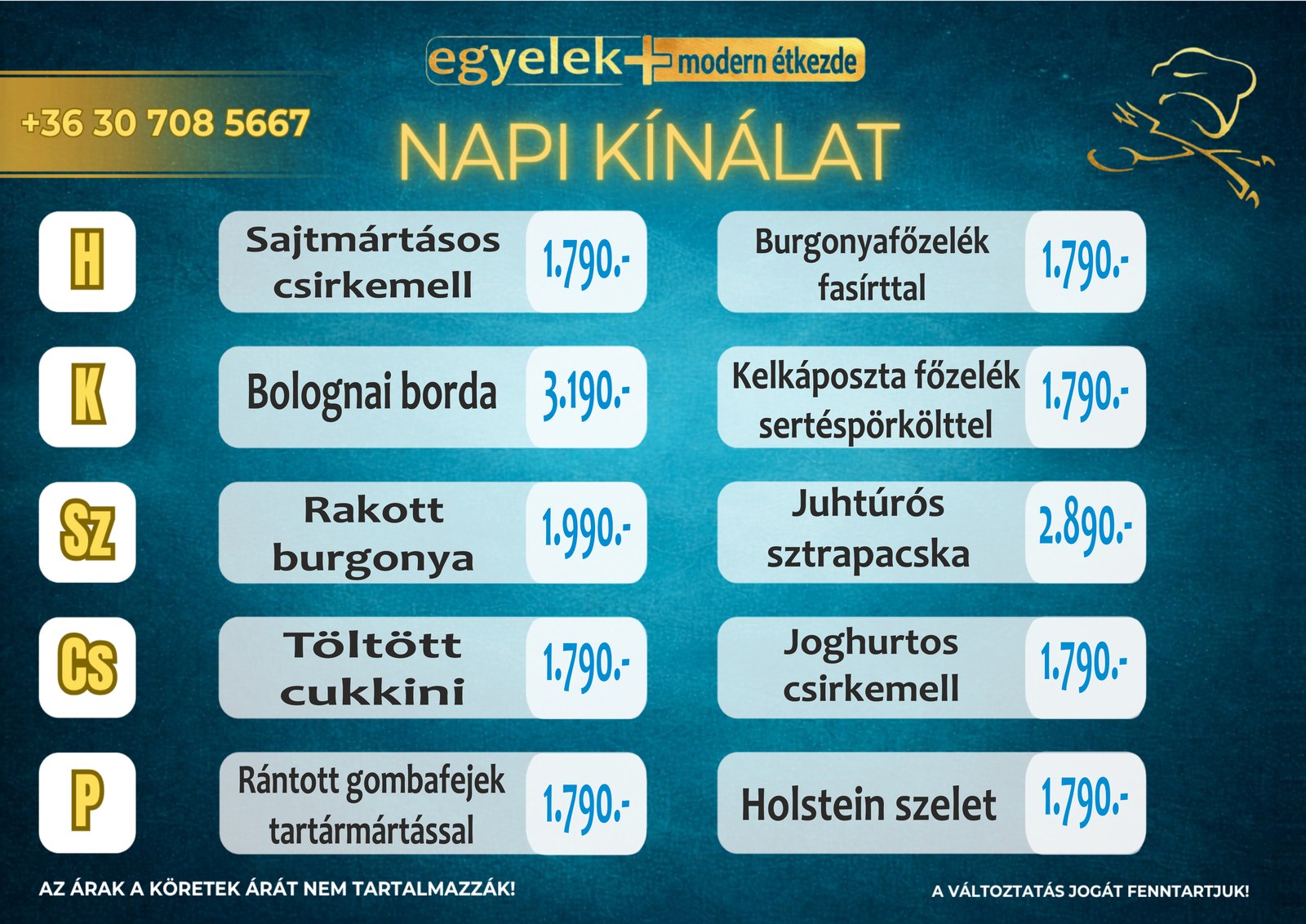 Heti menü 2
